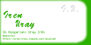 iren uray business card